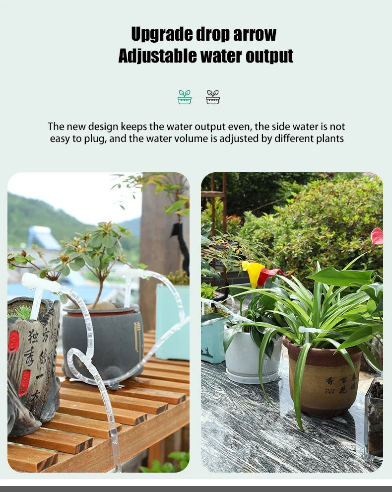 Garden Adjustable valve Drip Irrigation Kit Potted Plant Watering Device 4/7mmHose Watering Saving Micro Dripper Greenhouse