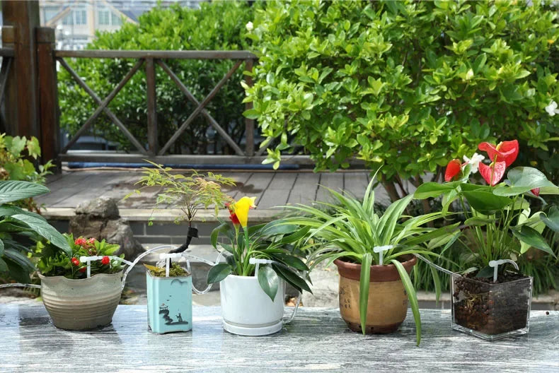 Garden Adjustable valve Drip Irrigation Kit Potted Plant Watering Device 4/7mmHose Watering Saving Micro Dripper Greenhouse