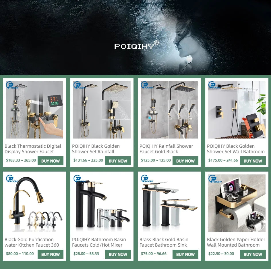 Creative Matte Golden Bathroom Basin Faucet Black Waterfall Vessel Sink Faucet Brass Vanity Sink Mixer Tap Hot Cold Basin Faucet