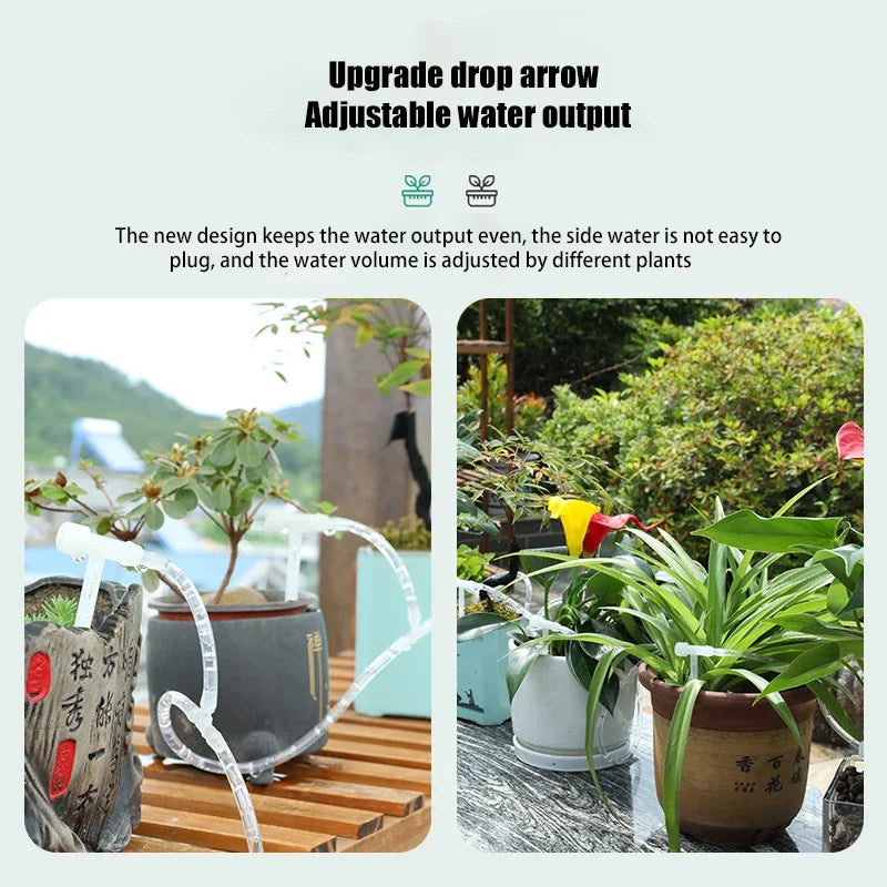 Garden Adjustable valve Drip Irrigation Kit Potted Plant Watering Device 4/7mmHose Watering Saving Micro Dripper Greenhouse